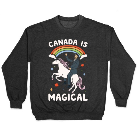 Canada Is Magical White Print Pullover