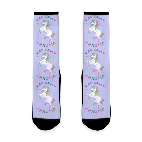 Magically Chaotic Unicorn Sock