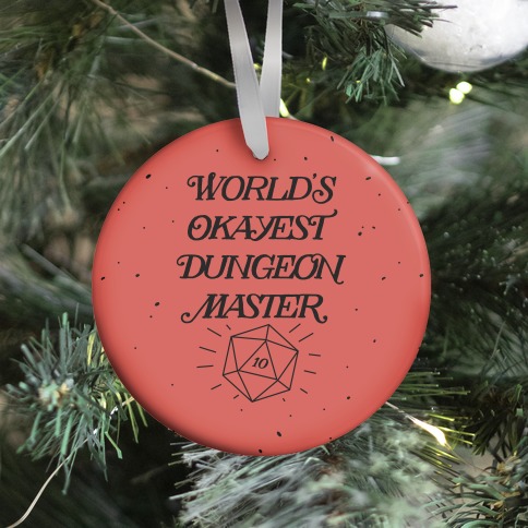 World's Okayest Dungeon Master Ornament