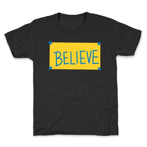 Believe Locker Room Poster Kids T-Shirt