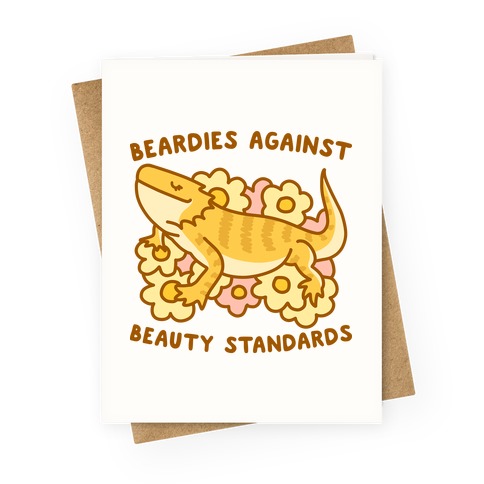 Beardies Against Beauty Standards Greeting Card