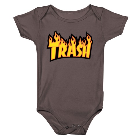 Trash Thrasher Logo Parody  Baby One-Piece