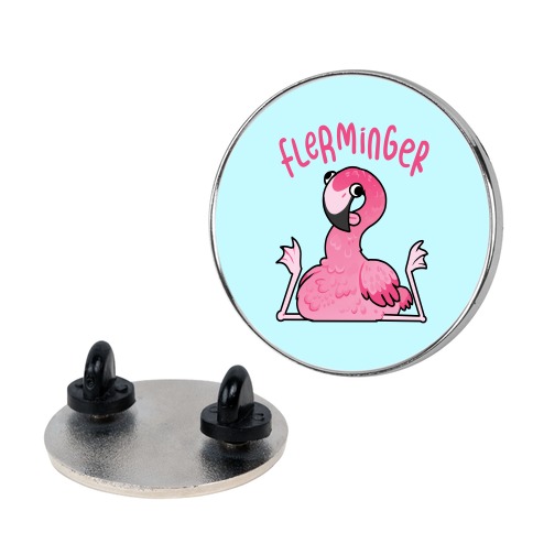 Derpy Flamingo Flerminger Pin