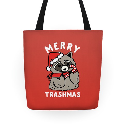 Merry Trashmas Raccoon Totes | LookHUMAN