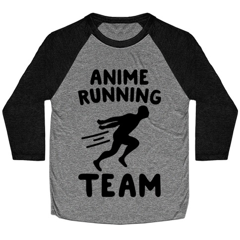 Anime Running Team  Baseball Tee