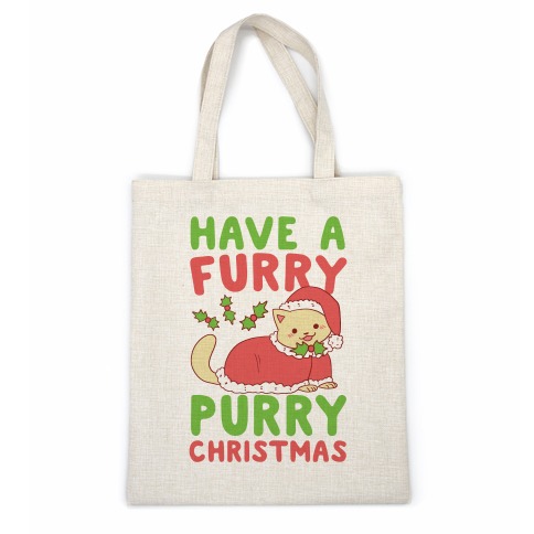 Have a Furry, Purry Christmas Casual Tote