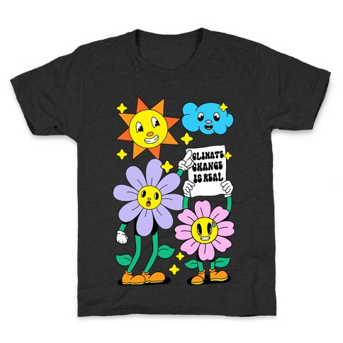 Climate Change Is Real Cartoon Kids T-Shirt