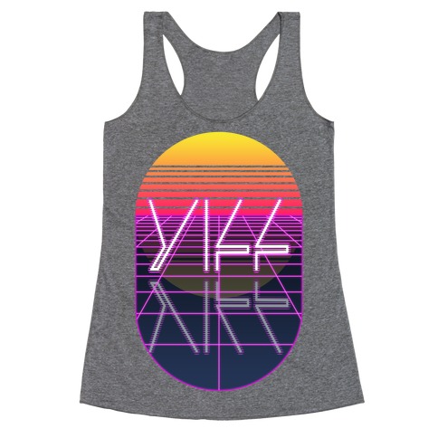 Synthwave Yiff Racerback Tank Top