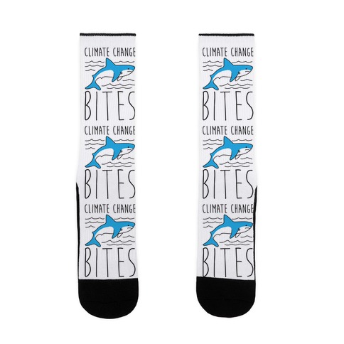 Climate Change Bites Shark Sock