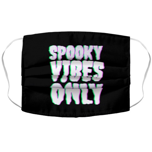 Spooky Vibes Only Accordion Face Mask