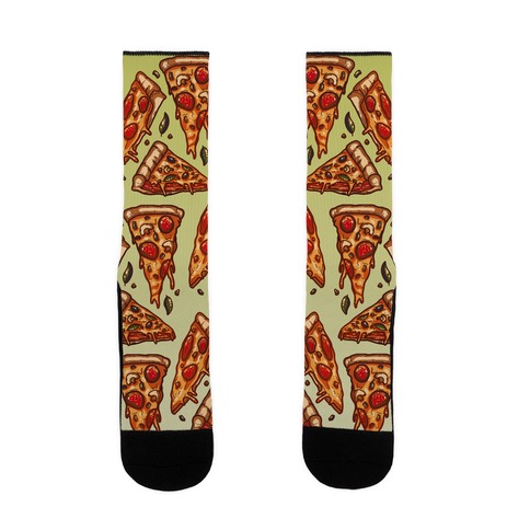 Pizzas Pattern Sock
