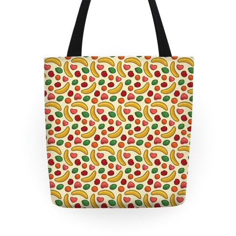 90's Fruit Candy Pattern Tote