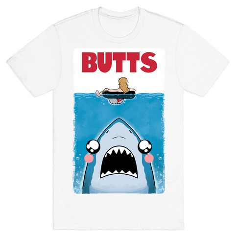BUTTS Jaws Parody T-Shirt