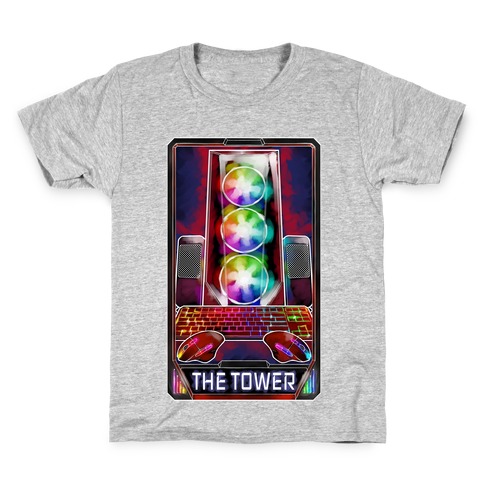 The Gaming Tower Tarot Card Kids T-Shirt