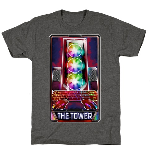The Gaming Tower Tarot Card T-Shirt