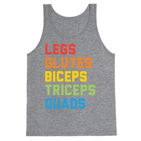 Legs Glutes Biceps Triceps Quads LGBTQ Fitness Tank Top