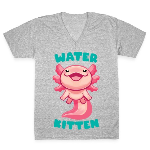 Water Kitten V-Neck Tee Shirt
