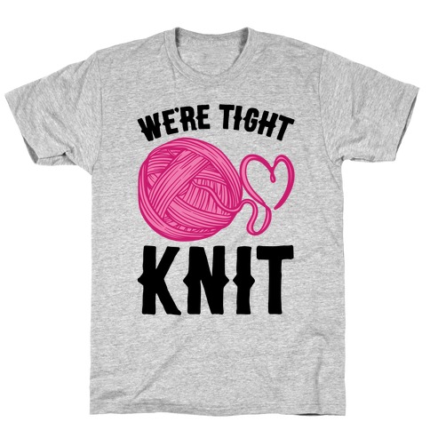 We're Tight Knit (Pink Yarn) Pairs Shirt T-Shirt