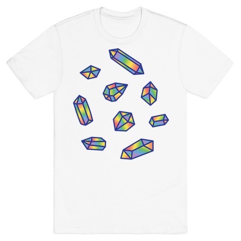 Rainbow Crystal Pattern T-Shirt