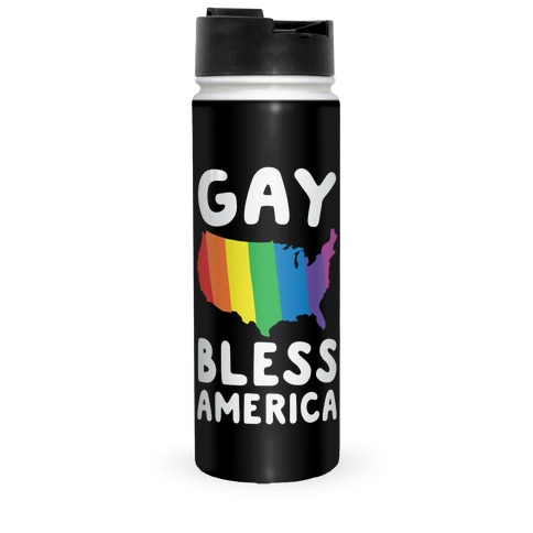 Gay Bless America Travel Mug
