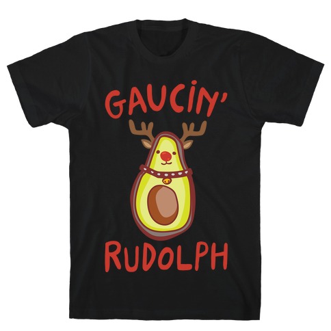 Guacin' Rudolph Parody White Print T-Shirt