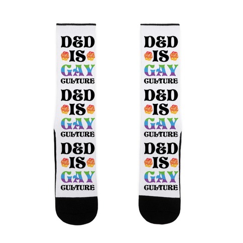 D&D Is Gay Culture Sock