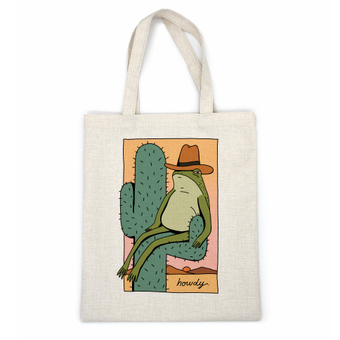 Howdy Frog Cowboy Casual Tote