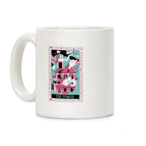 Creepy Cute Tarots: The Tower Haunted House Coffee Mug