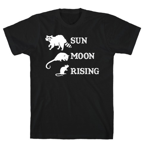 Big Three Astrology Trash Animals T-Shirt