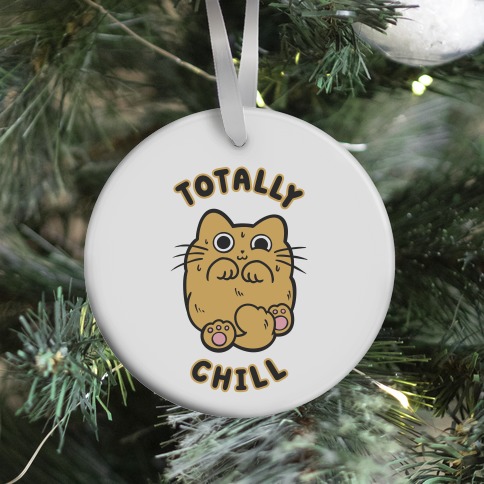 Totally Chill Cat Ornament