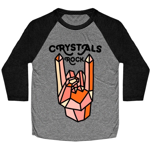 Crystals Rock Baseball Tee