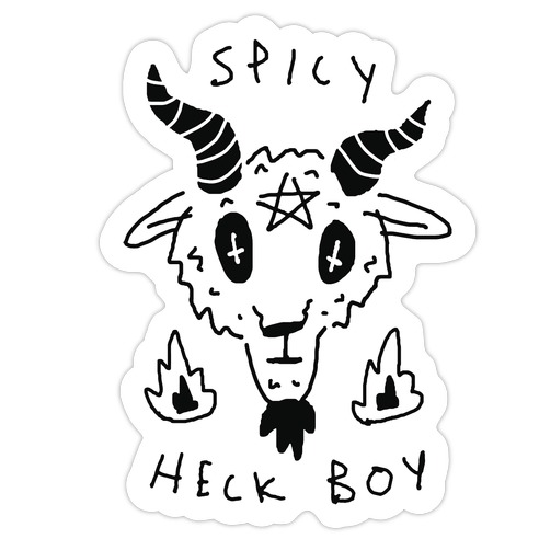Spicy Heck Boy Satan Die Cut Sticker