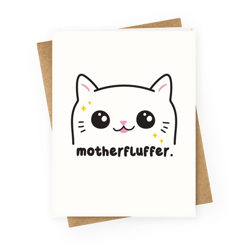 Cuss Cat Motherfluffer Greeting Card