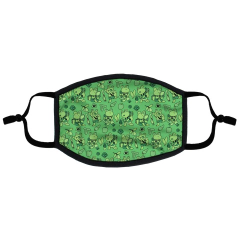 Forage Frogs Flat Face Mask