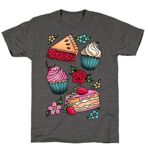 Traditional Tattoo Style Desserts T-Shirt