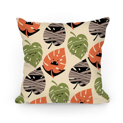 Classic Monstera Monsters Pillow