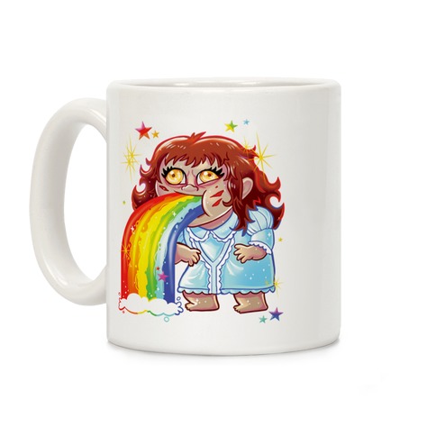 90's Rainbow Barfing Exorcist Coffee Mug