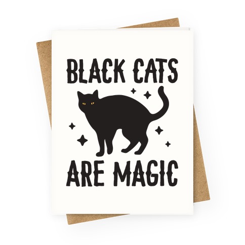 Black Cats Are Magic Die Cut Sticker