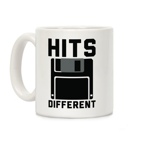 Hits Different Floppy Disk Coffee Mug