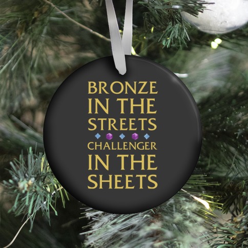 Bronze in the Streets. Challenger in the Sheets Ornament