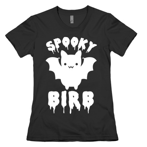 Spooky Birb Bat Womens T-Shirt