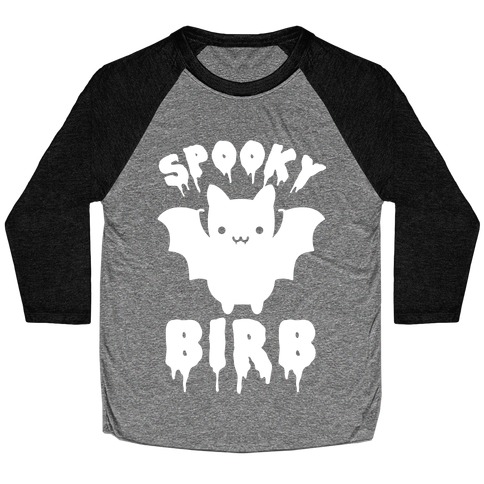 Spooky Birb Bat Baseball Tee