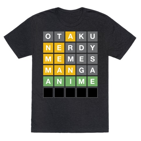 Anime Otaku Wordle T-Shirt