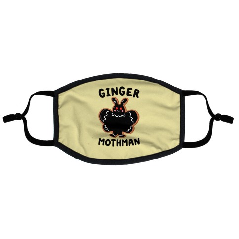 Ginger Mothman Flat Face Mask
