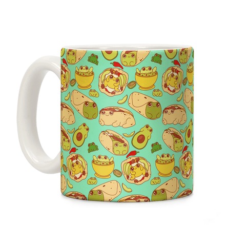 Mexican Food Frogs Pattern Coffee Mug