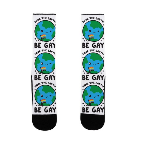 Save The Earth, Be Gay Sock