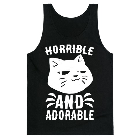 Horrible and Adorable - Cat Tank Top