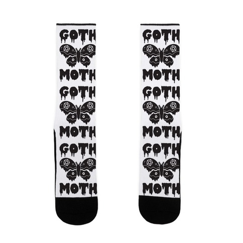 Goth Moth Sock