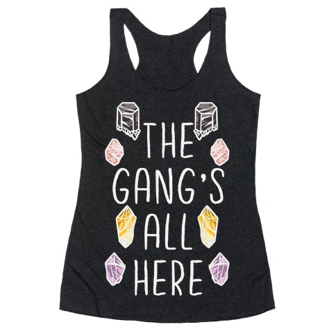 The Gangs All Here Crystals Racerback Tank Top