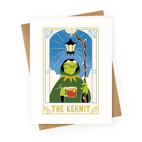 The Kermit Tarot Card Greeting Card